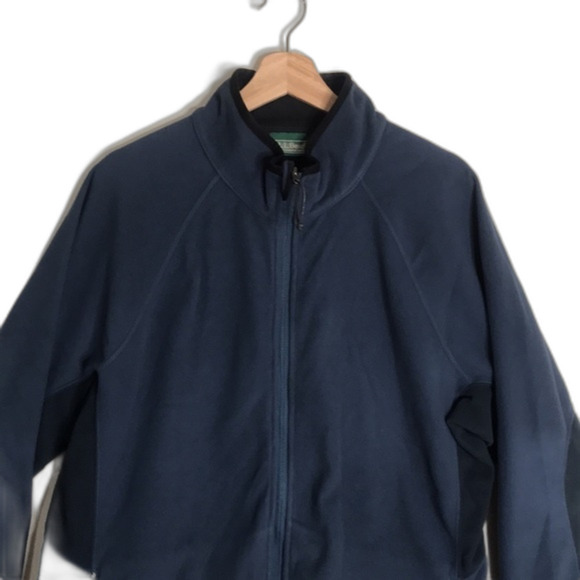 L.L. Bean mens fleece zip up cozy jacket size XL reg - Picture 2 of 10